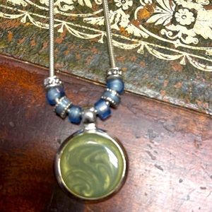 Vintage Sterling Silver Pendant Necklace